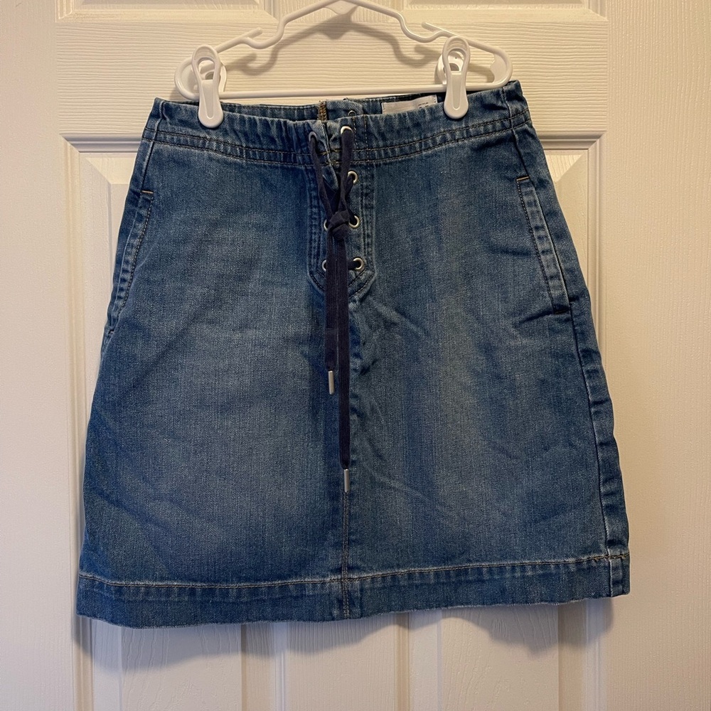LOFT Blue Jeans Skirt Size 2